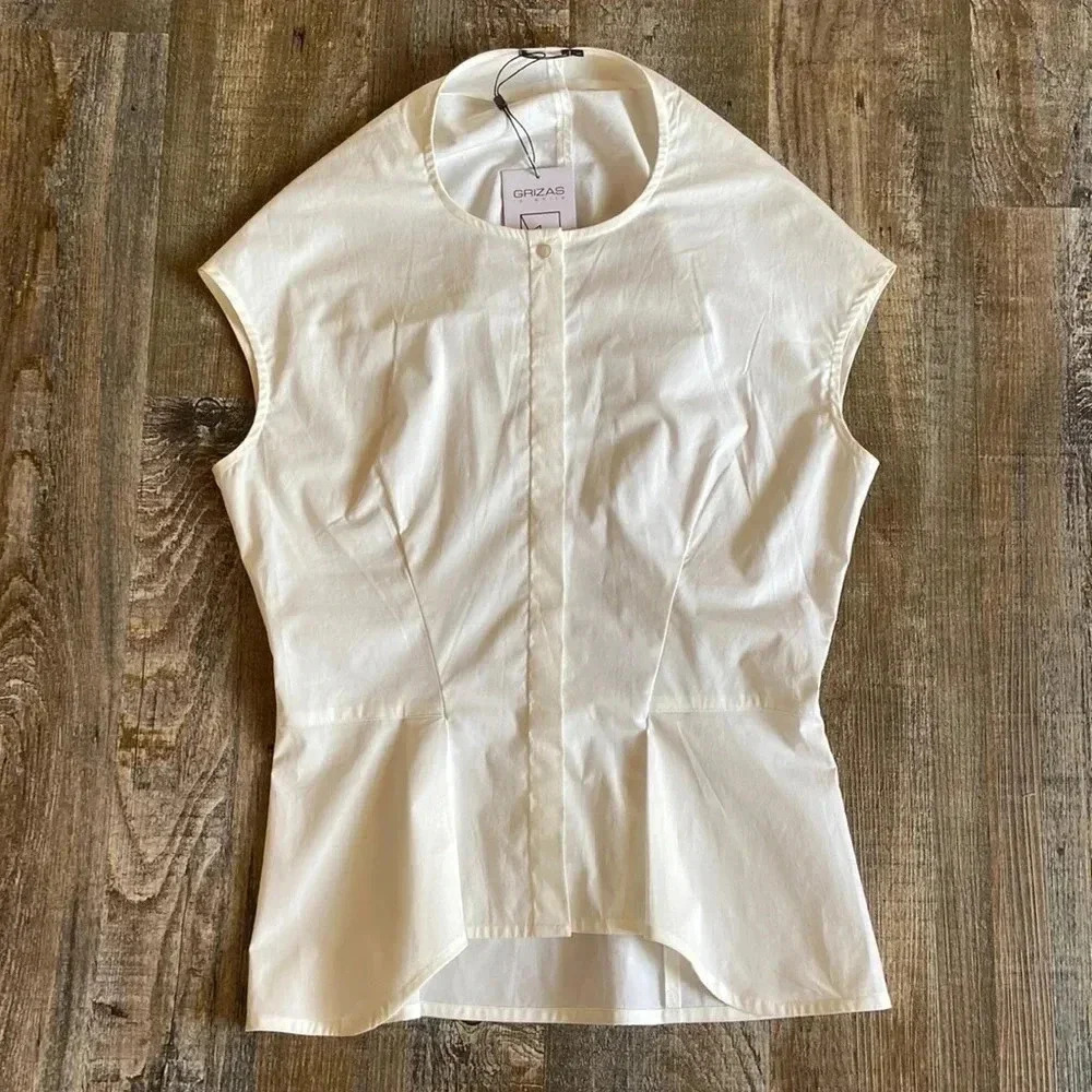 Grizas |Sleeveless Button Down Shirt